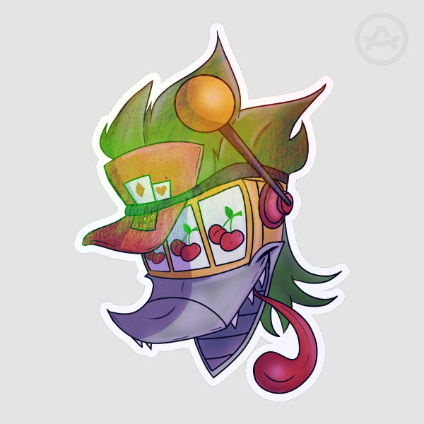 Duck Shuffler Holo Rainbow Sticker