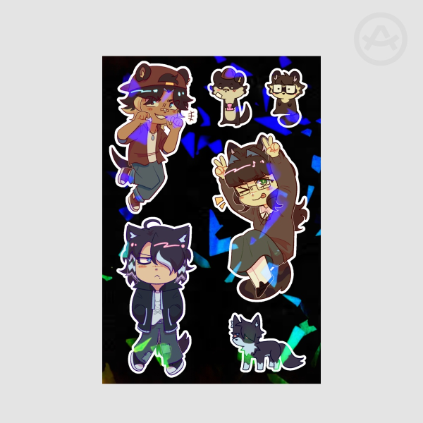 [JRWI UPP] Unwitness Protection Program Crew Sticker Sheet!!