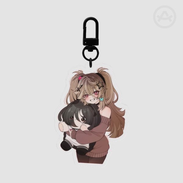 Miki and Rika plush Keychain