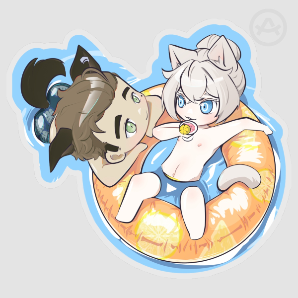 Pool Time PET Sticker