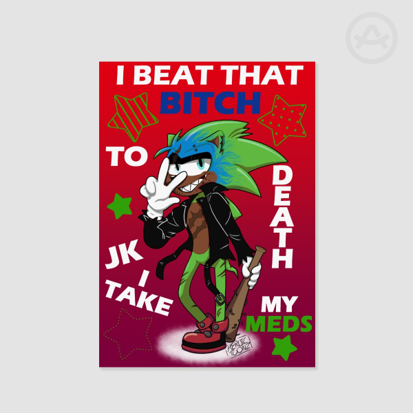 Scourge Takes His Meds Poster