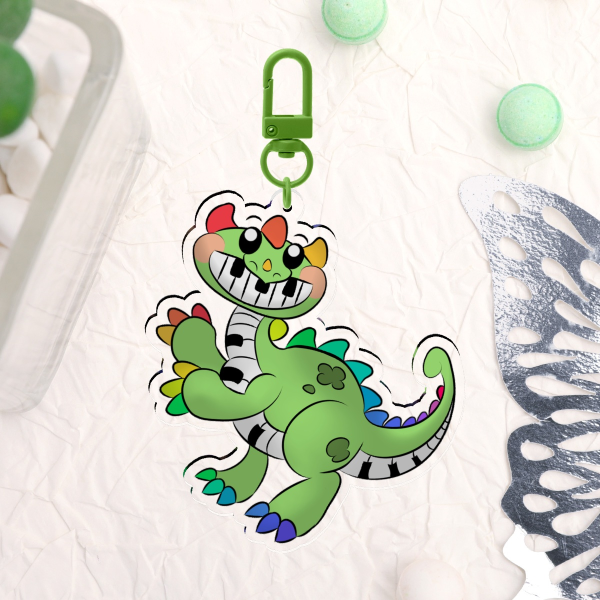 Pianosaurus chibi Keychain