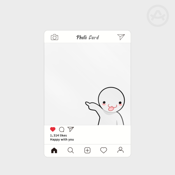 Pointing Transparent Photocards
