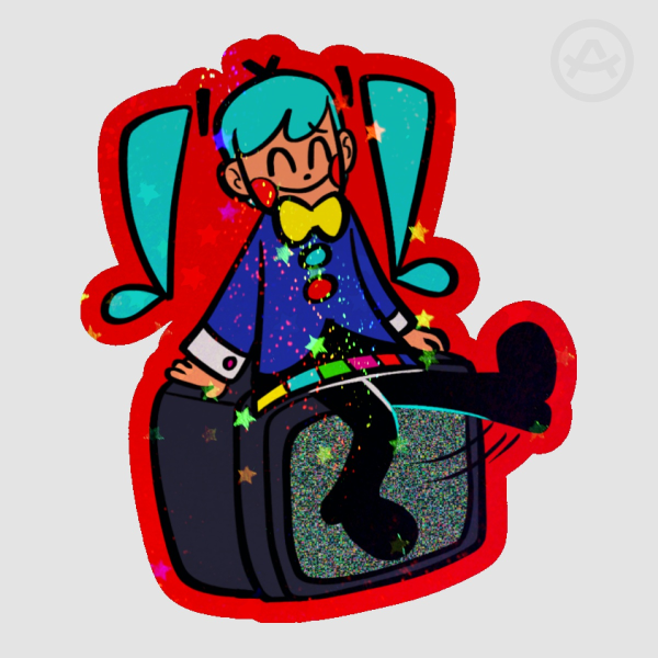 Static Miku Holo Sticker