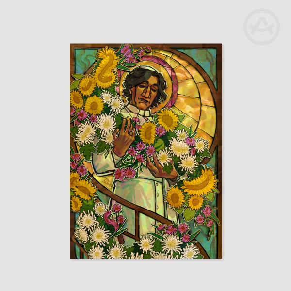 Pope Innocent XIV Vincent Benitez and fasciation flowers Conclave Poster