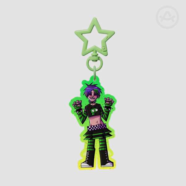 Scene 2D Colored Edge Acrylic Keychain