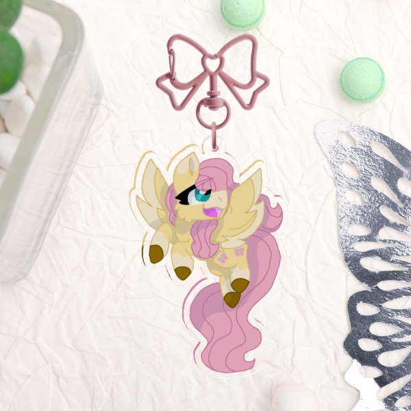 Fluttershy -Acrylic Keychain