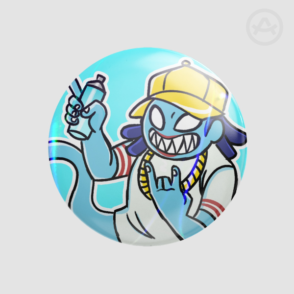Del Holographic buttom