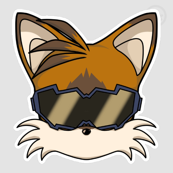 Tails Cyberpunk Die Cut Sticker