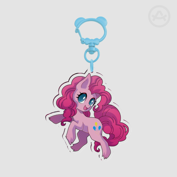Pinkie Pie MLP Clear Acrylic Keychain