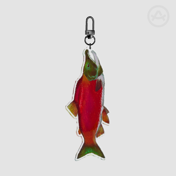 Sockeye salmon Acrylic Keychain