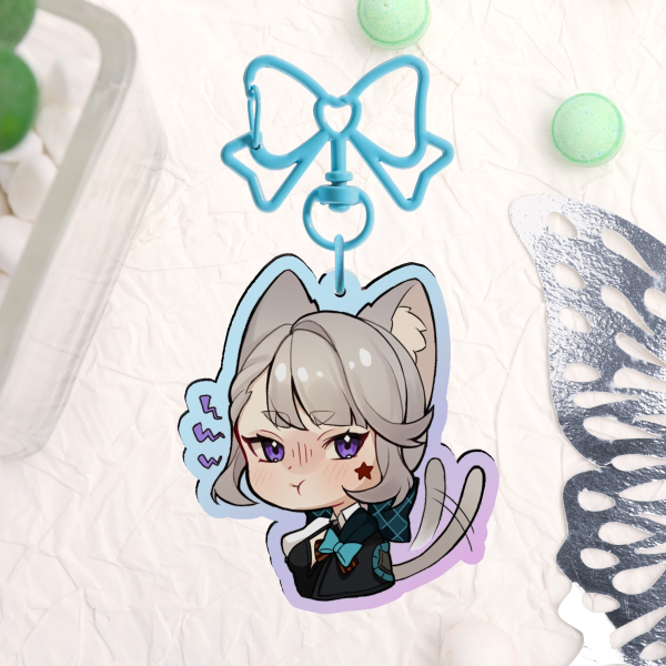 Lynette ✦ Rainbow Acrylic Keychain