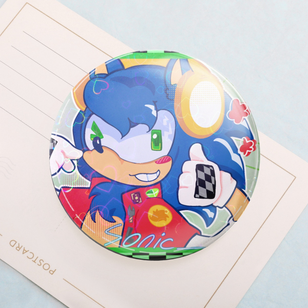 Blue Hedgehog Pin
