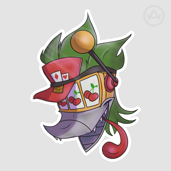 Duck Shuffler Glossy Sticker