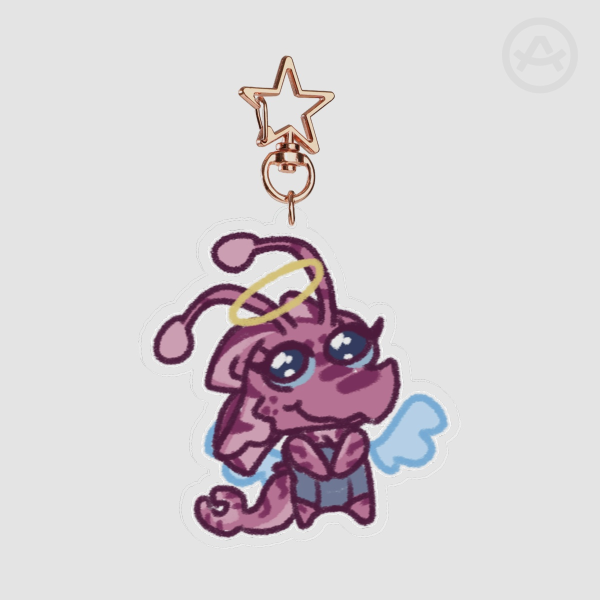 Angel Edie Acrylic Keychain