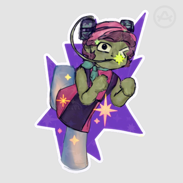 EnerJeka addict in a dress (Sticker)