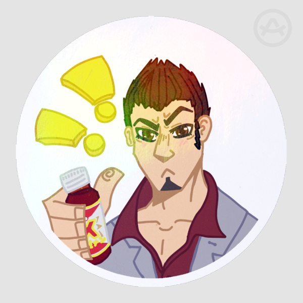 [YAKUZA LIKE A DRAGON] Kiryu Kazuma round sticker