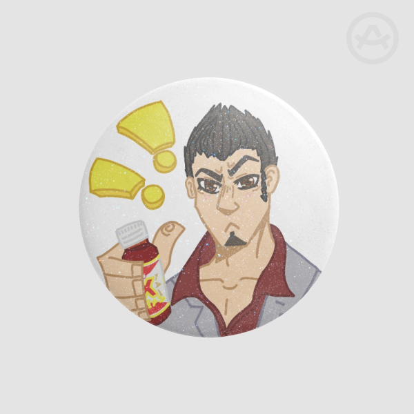 [YAKUZA LIKE A DRAGON] Kiryu Kazuma button pin