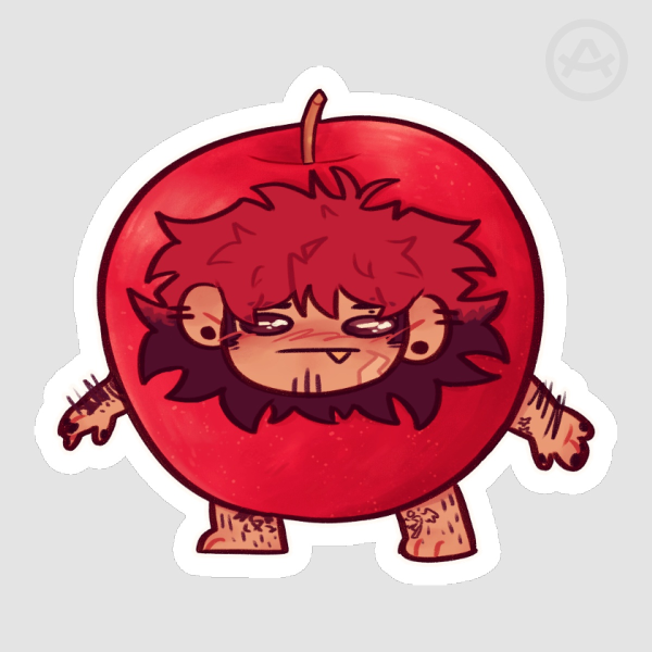 Rhys Appl Die Cut Sticker