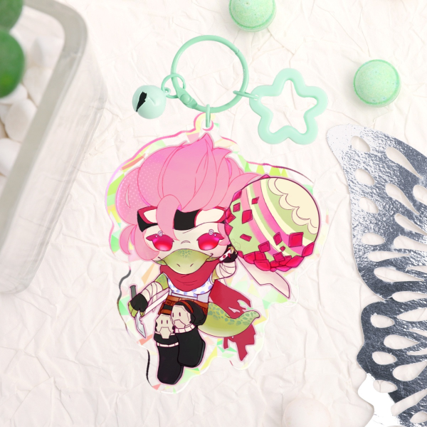 Revolutionary Strawberry Kiwi Spinner Keychain