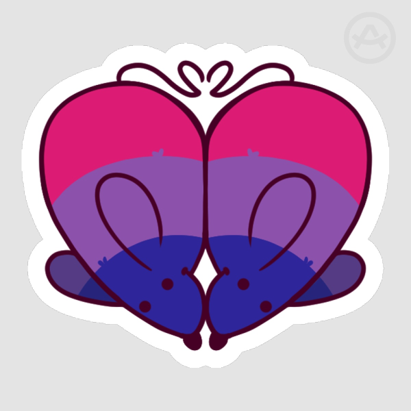 Bi Pride Rat Sticker