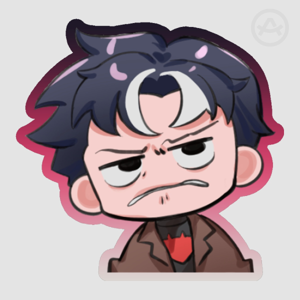 Jason Todd Pissed Colored Edge Die Cut Stickers