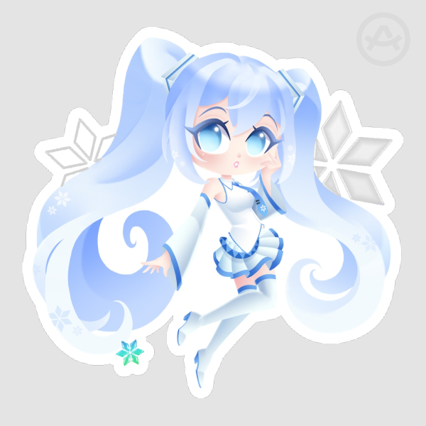 Snow Miku | Hot Foil Sticker