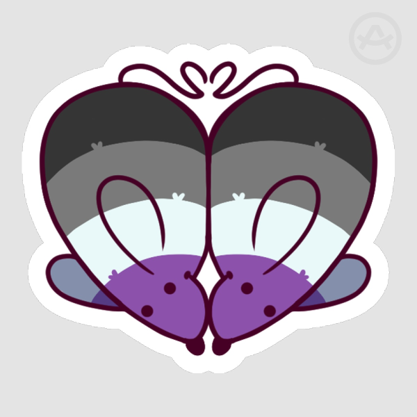 Ace Pride Rat Sticker