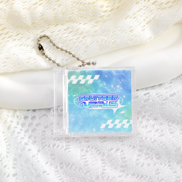 🌐🎶 Acrylic CD Keychain