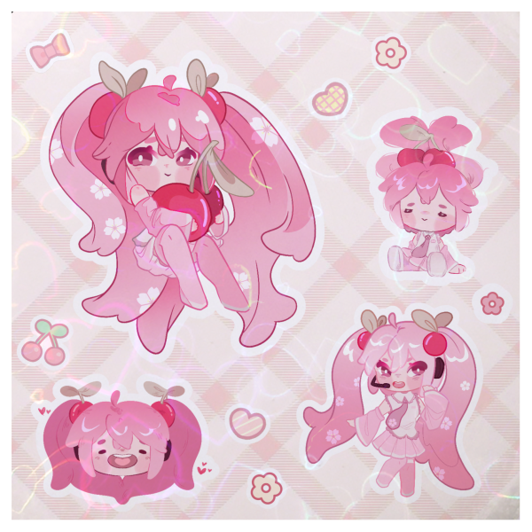 Sakura Miku Stickers Sheet