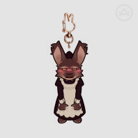 Belial in A Maid Dress Acrylic Keychain