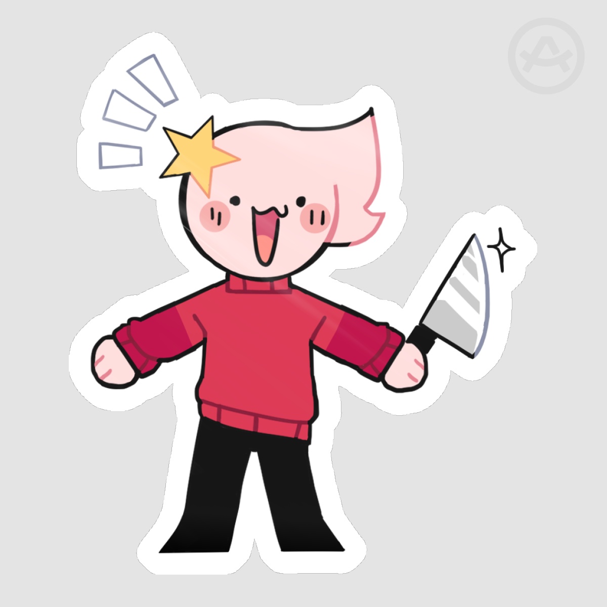Tikki with a WEAPON! - Sticker