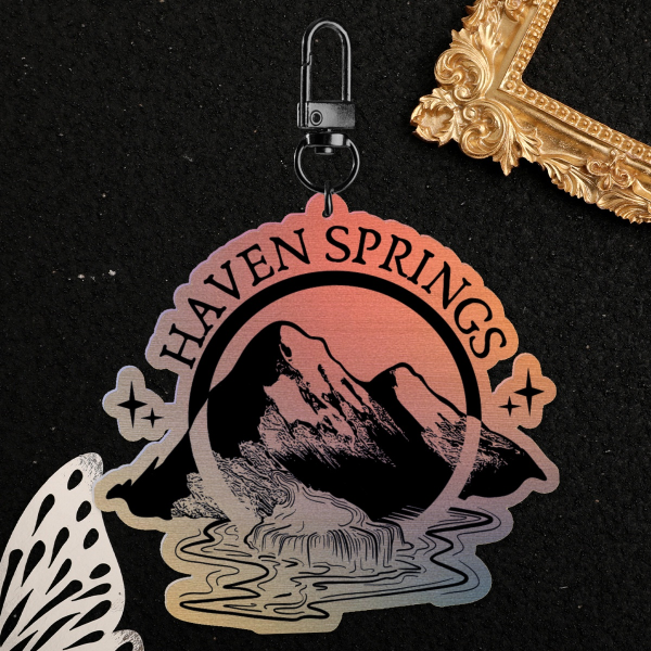 Life is Strange True Colours Haven Springs Wood Keychain