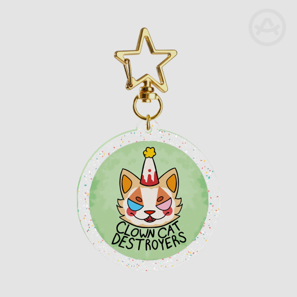 ClownCatDestroyers Classic Logo Acrylic Keychain
