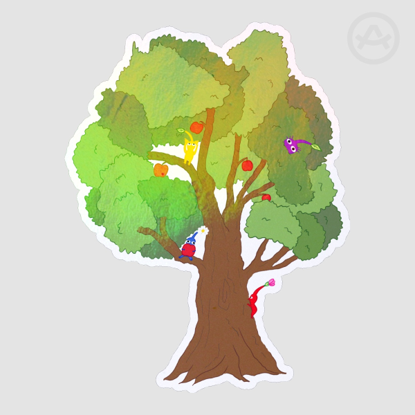 Pikmin holo rainbow sticker