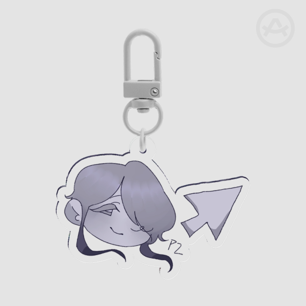 PLAYER 2 Ghost Quartz Keychain