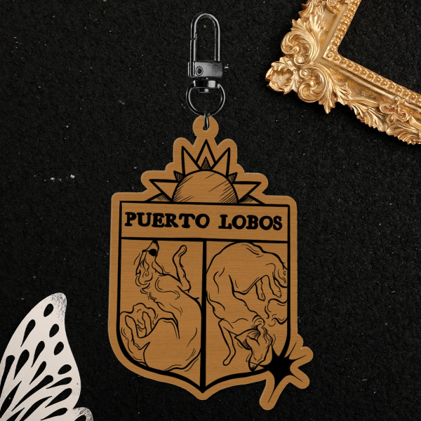 Life is Strange 2 Wolf Brothers Puerto Lobos Wood Keychain