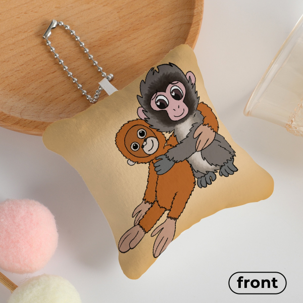 Punch the Monkey - Pillow Keychain