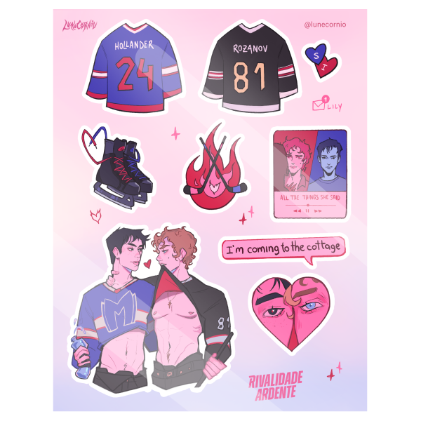 Heated Rivalry Sticker Sheet