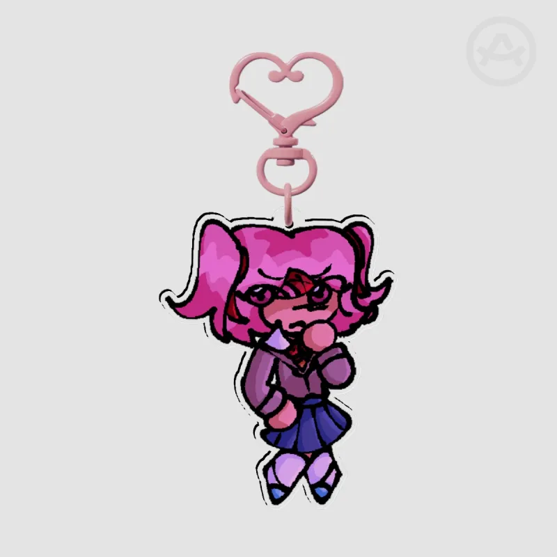 natsuki keychain (doki doki literature club!) by aven - ACGGOODS
