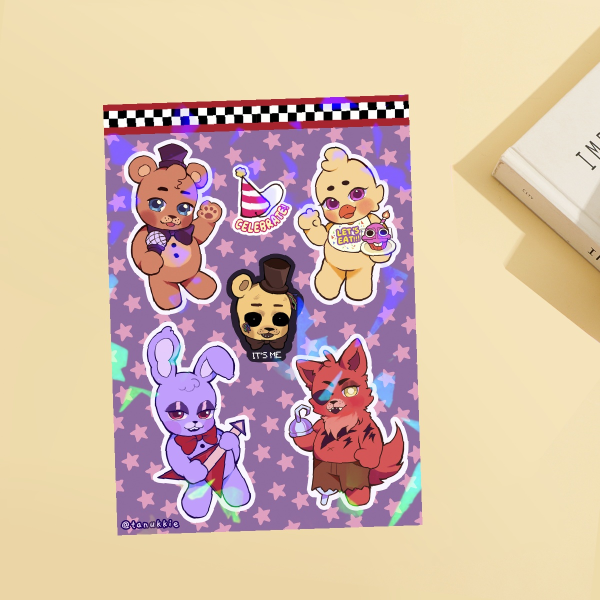 FNAF A6 Sticker Sheet ˖ ࣪⊹