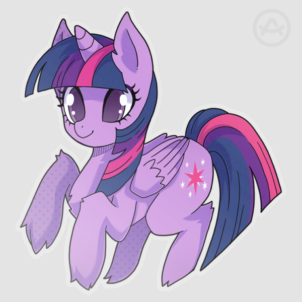 Twilight Sparkle MLP Clear PET Vinyl Die Cut Stickers