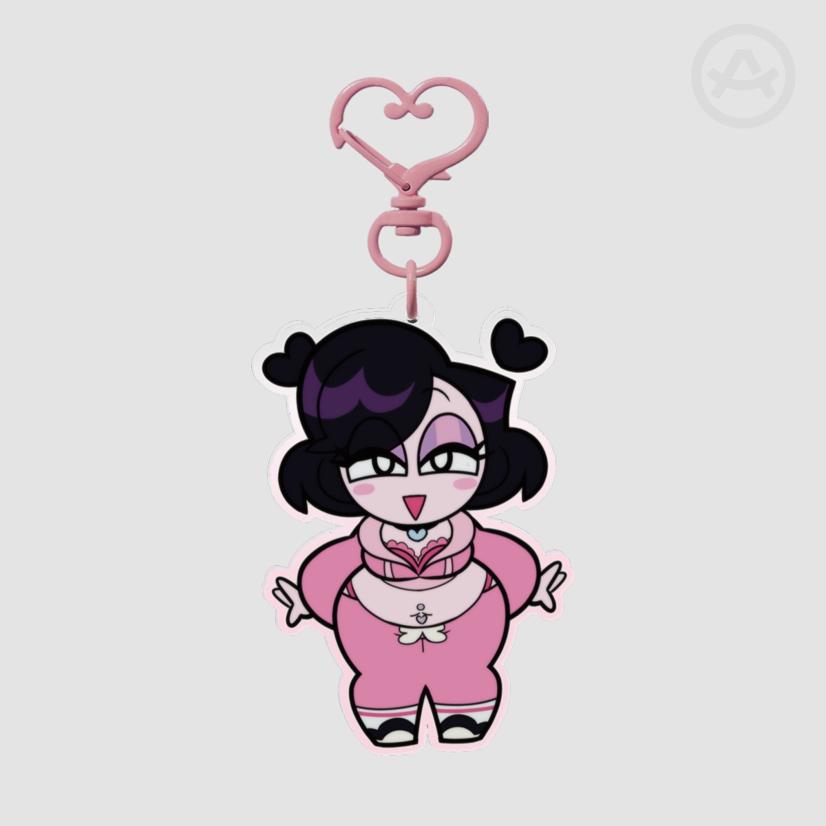 HEATHER ACRYLIC KEYCHAIN