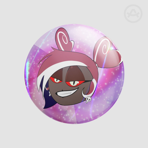 Charming Velvette Button Pin