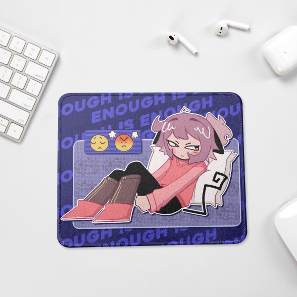 Grumpy Adi - Square Mouse Pad
