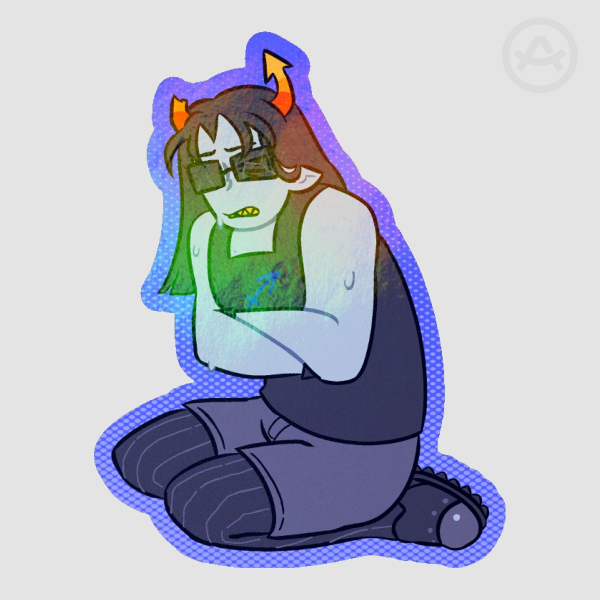 holo equius zahhak sticker