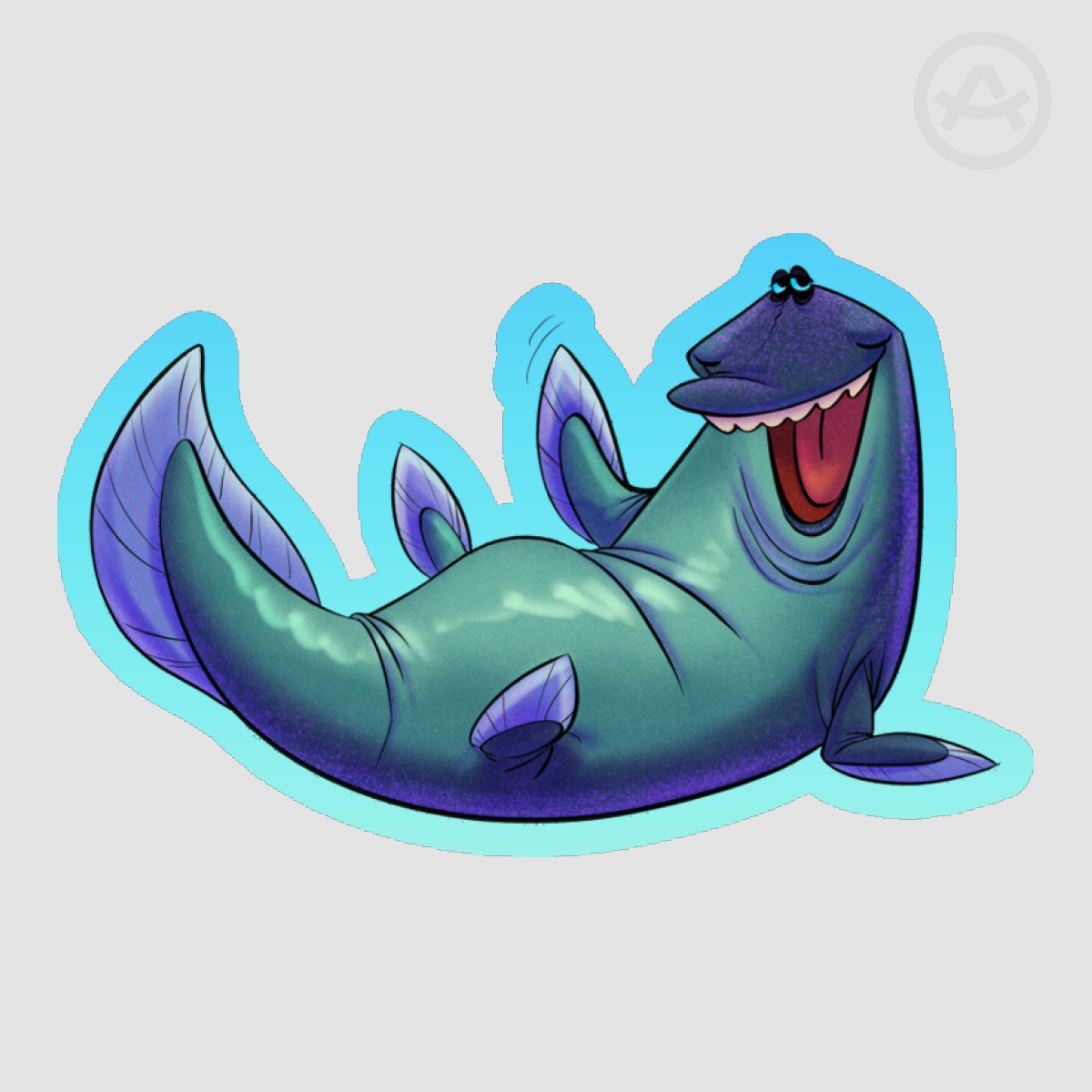 Tootega the Mudfin sticker