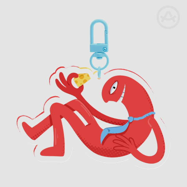 Alan Smiling friends Keychain