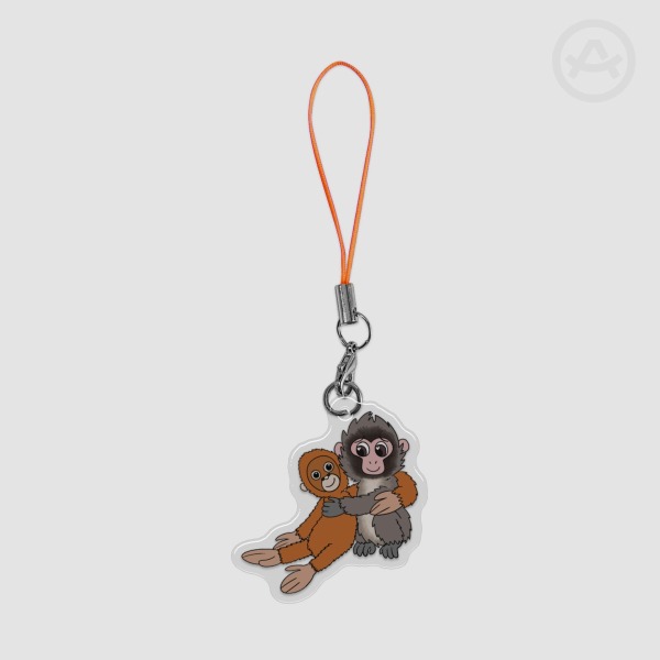 Punch the Monkey - Phone Charm