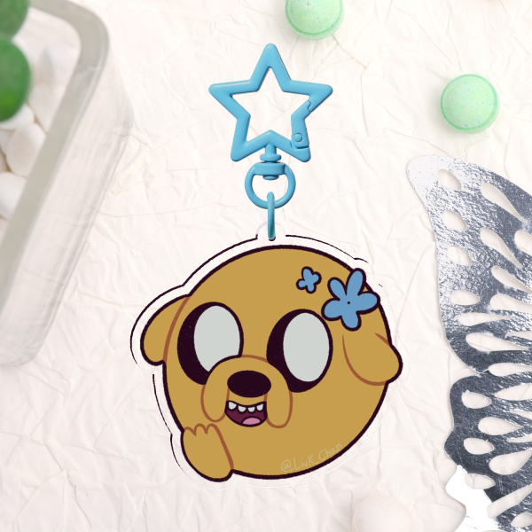 Jake the Dog Clear Acrylic Keychains